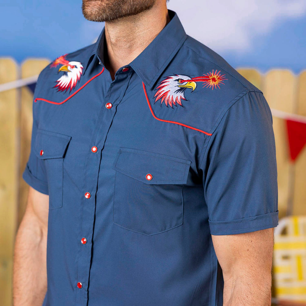 Red Glare – Roper Short Sleeve Shirt
