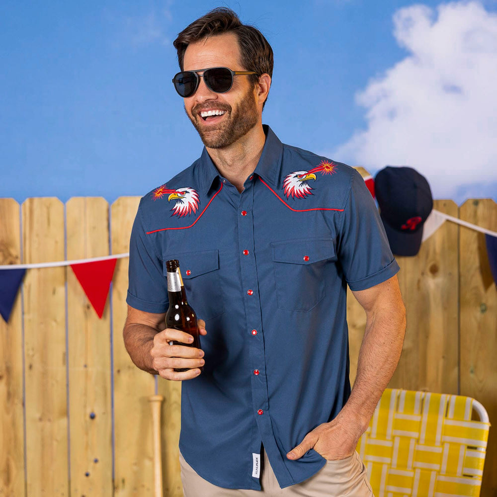 Red Glare – Roper Short Sleeve Shirt - Image 3