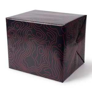 Topo (Red/Navy) – Wrapping Paper