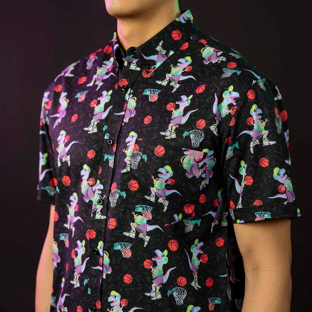 ‘90s Retro "Dino Dunks" – KUNUFLEX Short Sleeve Shirt