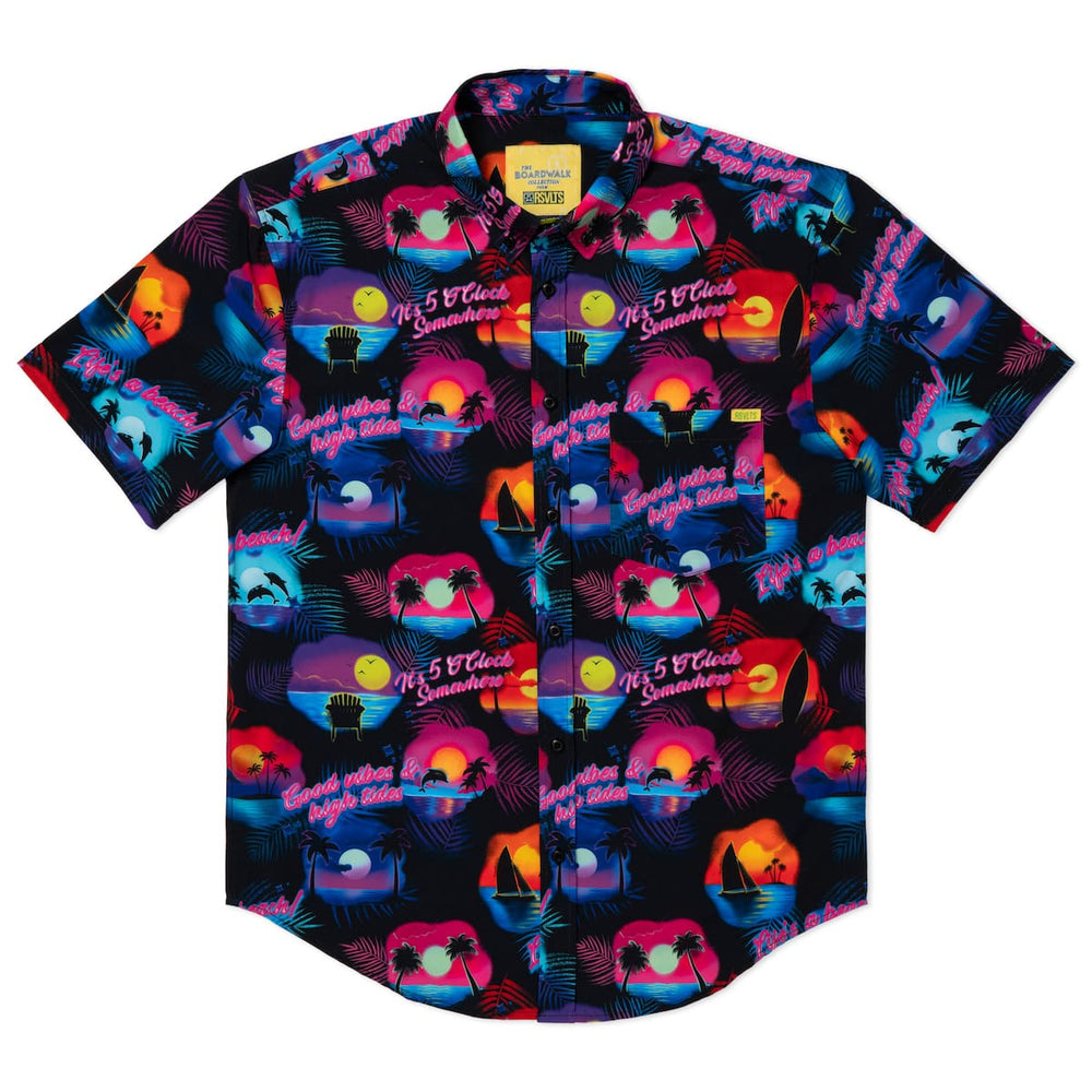 Airbrush Tropic – KUNUFLEX Short Sleeve Shirt - Image 3