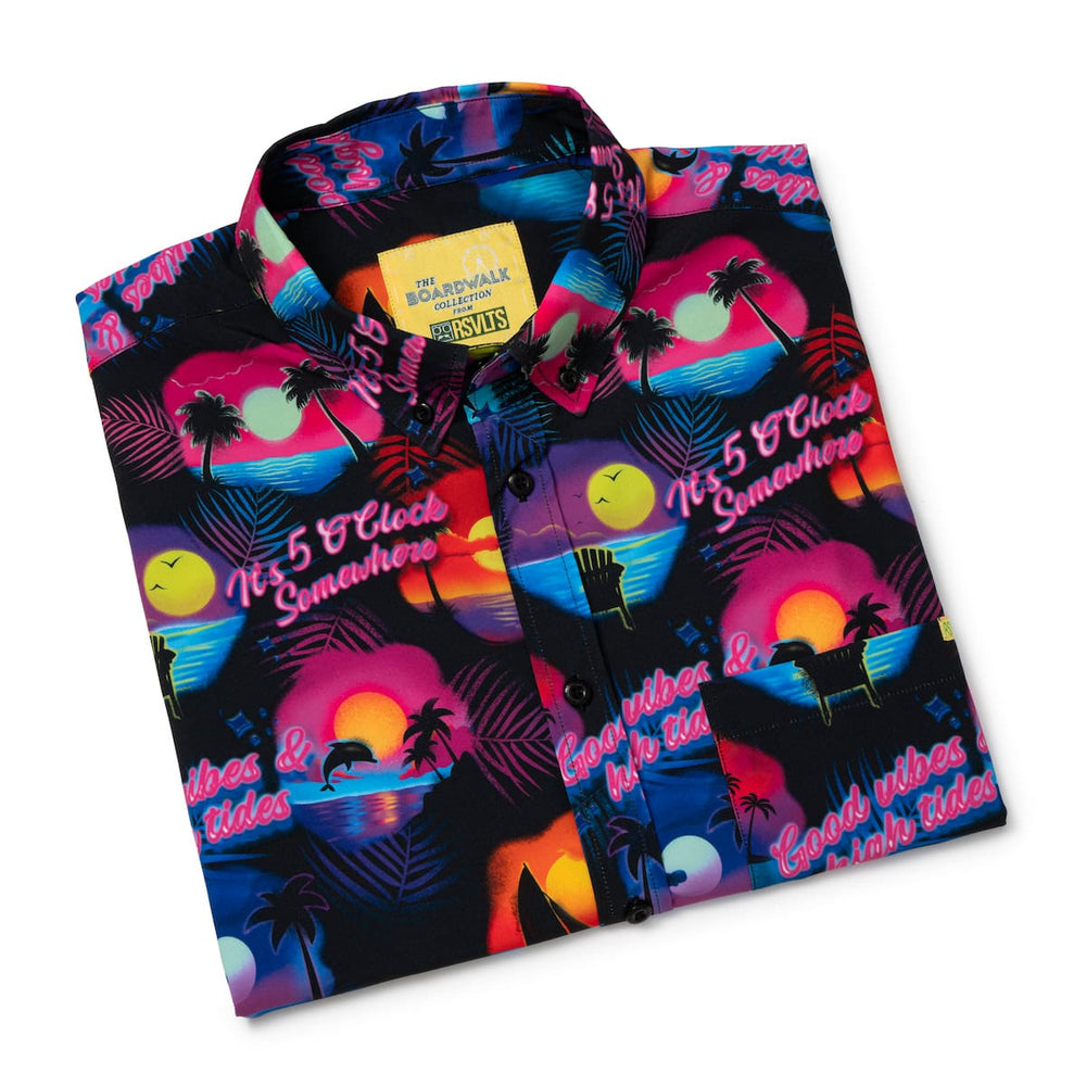 Airbrush Tropic – KUNUFLEX Short Sleeve Shirt - Image 6