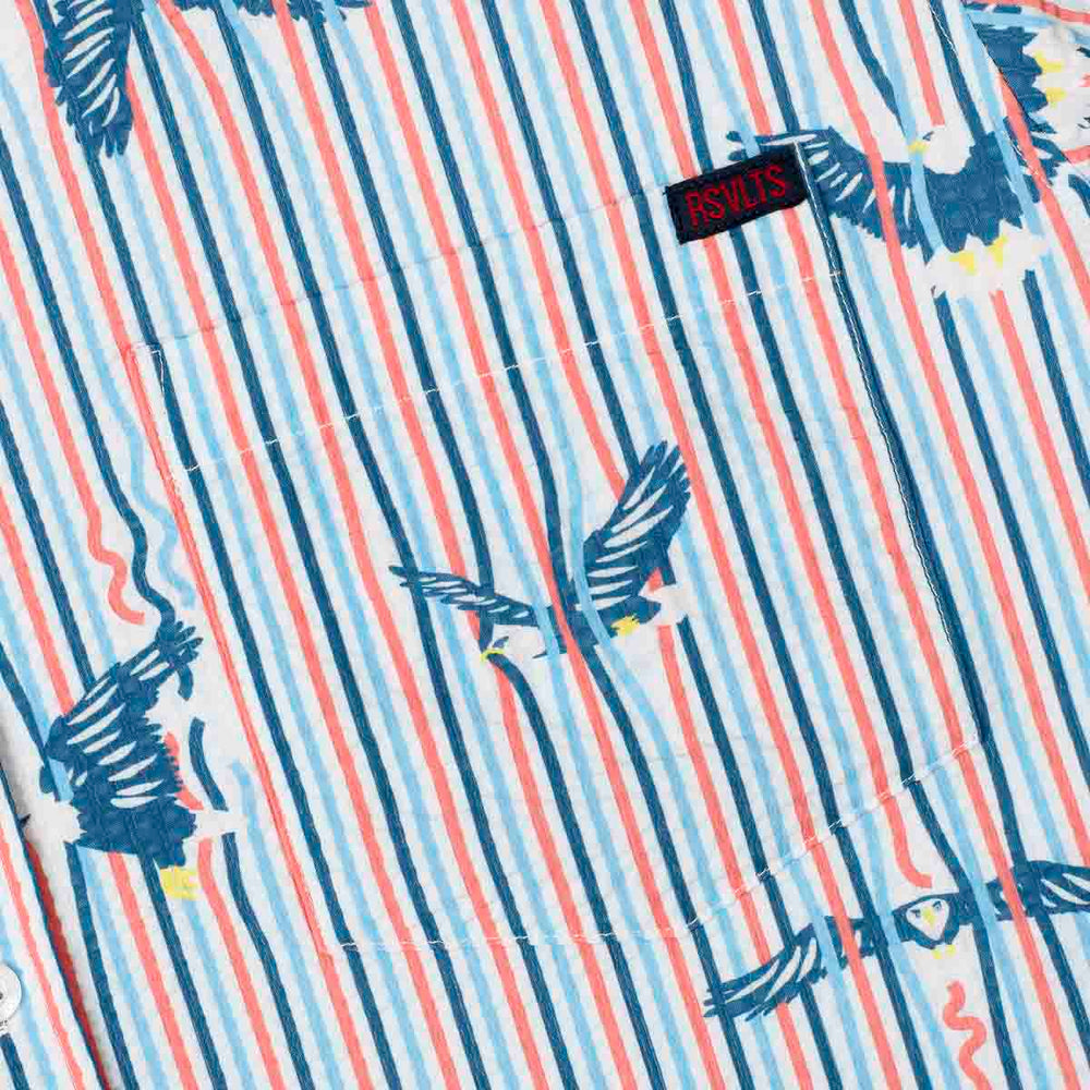 America's Got Talons – Stretch Seersucker Short Sleeve Shirt - Image 5