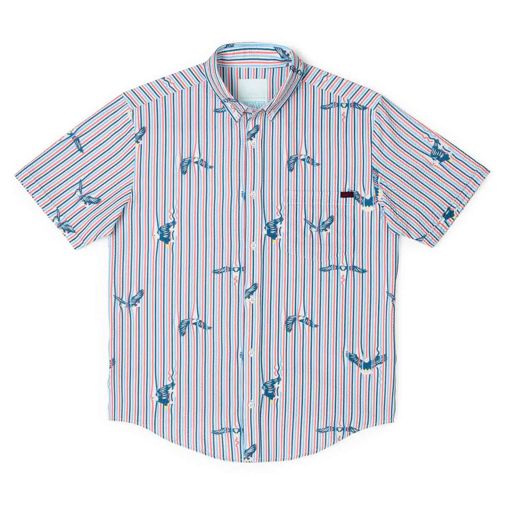 America's Got Talons – Stretch Seersucker Short Sleeve Shirt - Image 4