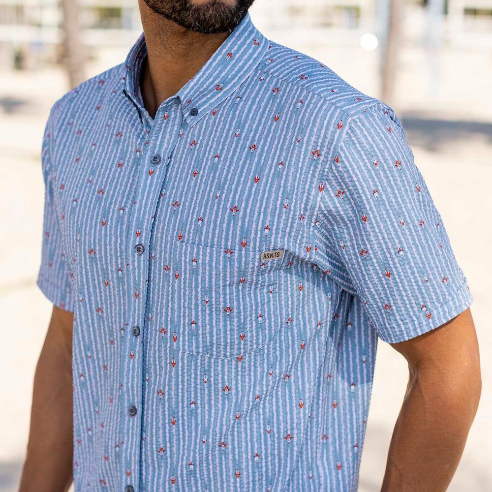 Blast Off! – Stretch Seersucker Short Sleeve Shirt