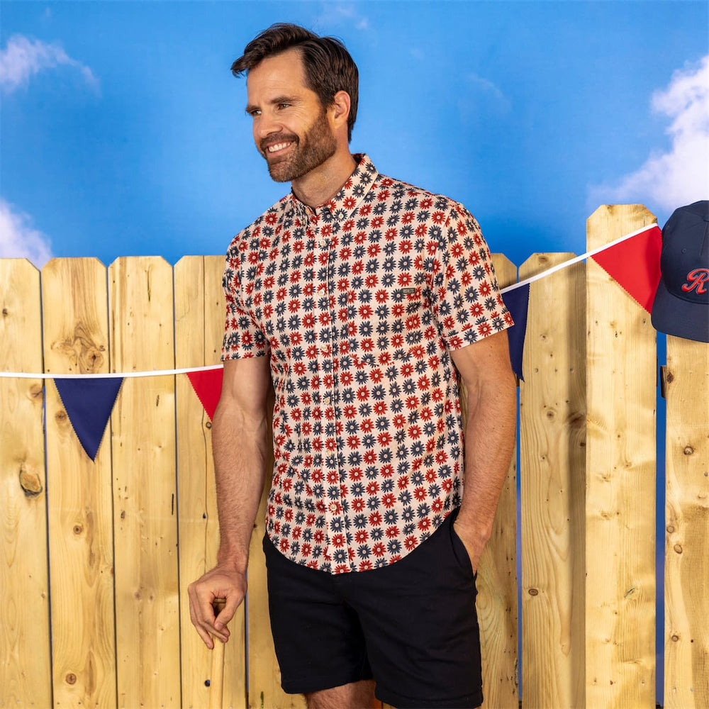 Freedom Flowers – KUNUFLEX Short Sleeve Shirt - Image 3