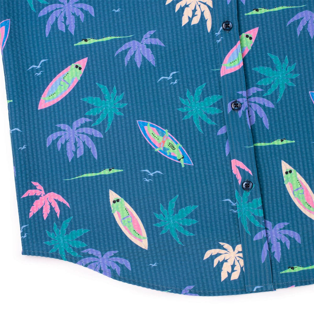Gator Rays – Stretch Seersucker Short Sleeve Shirt - Image 7