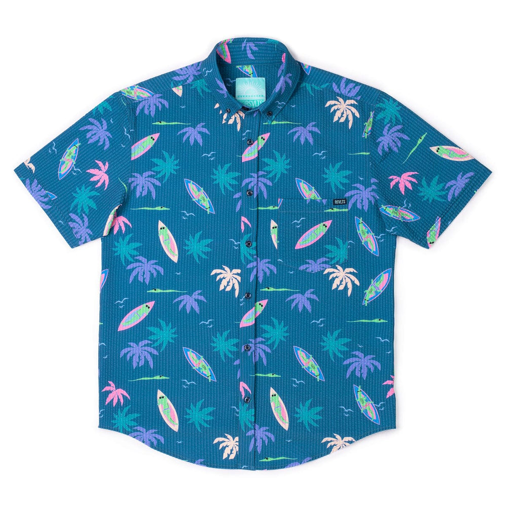 Gator Rays – Stretch Seersucker Short Sleeve Shirt - Image 5