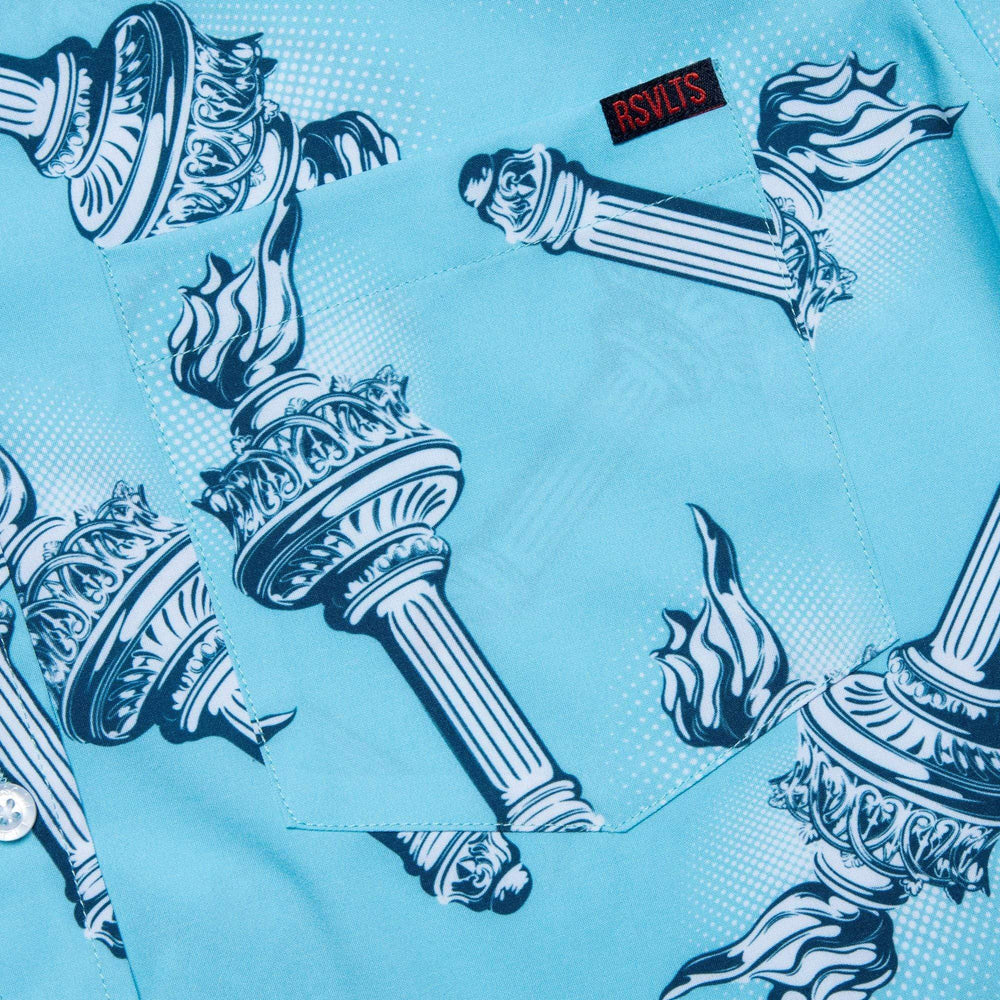Lady Liberty's Annual Torch Toss – KUNUFLEX Short Sleeve Shirt - Image 4