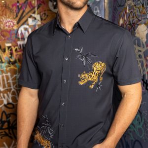 ‘70s Retro "Night Moves" – KUNUFLEX Short Sleeve Shirt