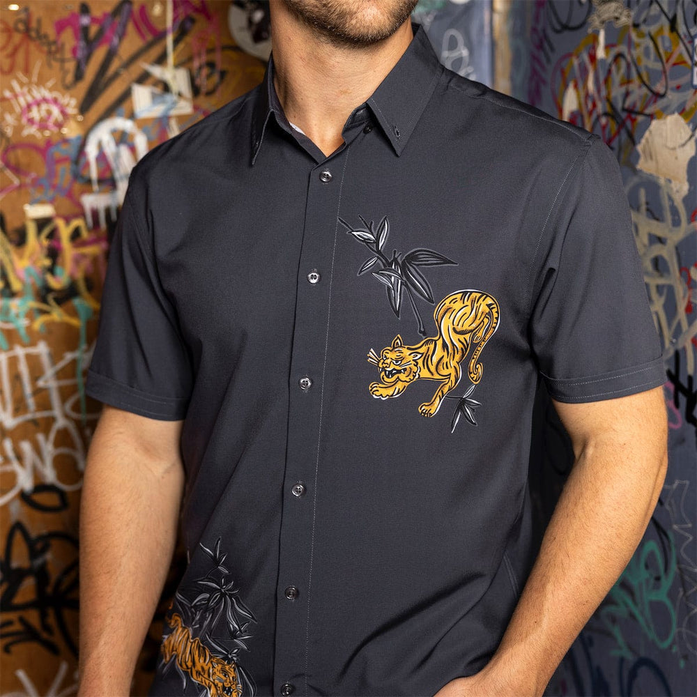 ‘70s Retro "Night Moves" – KUNUFLEX Short Sleeve Shirt