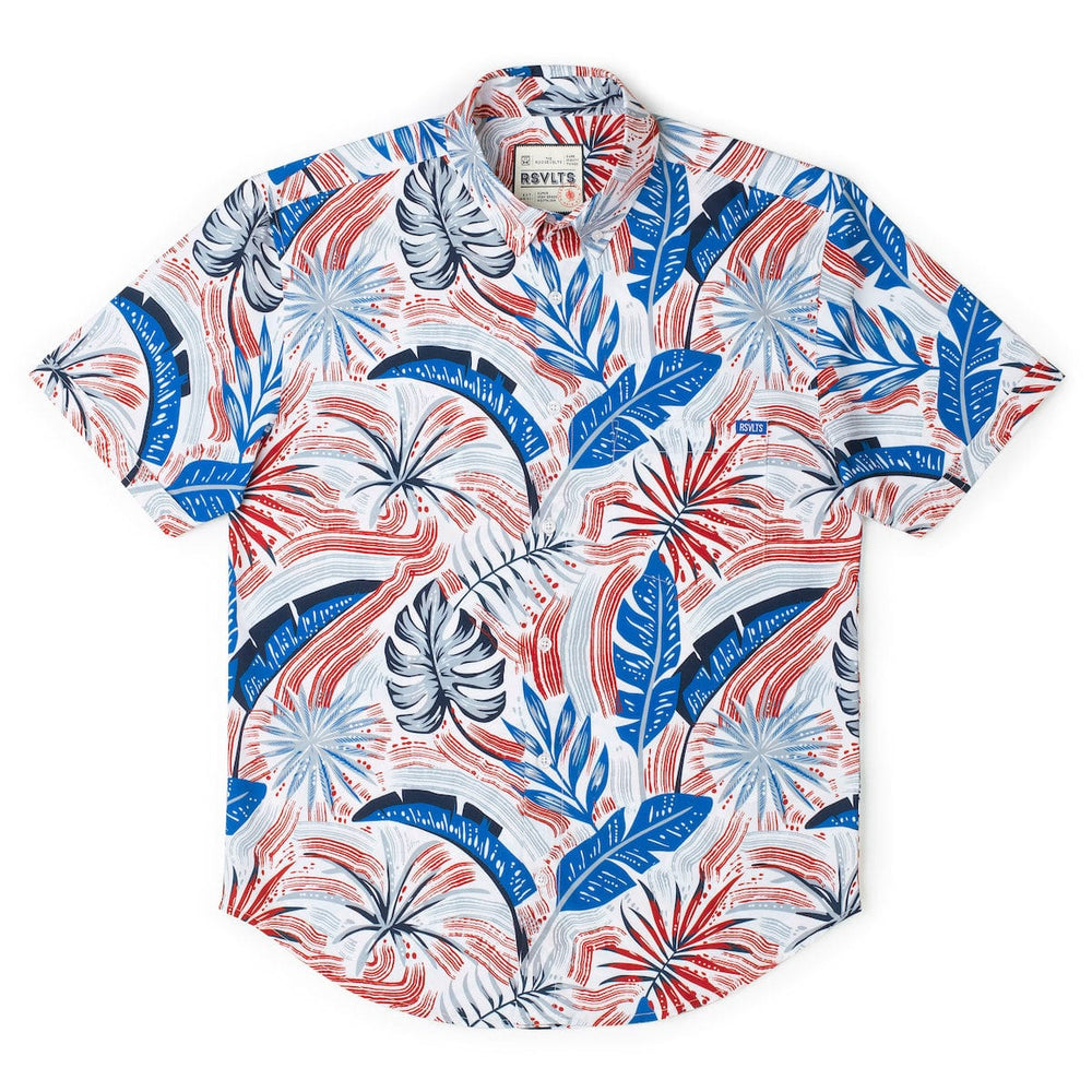 Palms Bursting in Air – KUNUFLEX Short Sleeve Shirt - Image 5