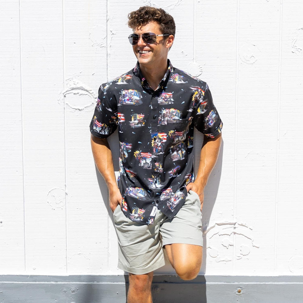 Plymouth Rock Gods – KUNUFLEX Short Sleeve Shirt - Image 3