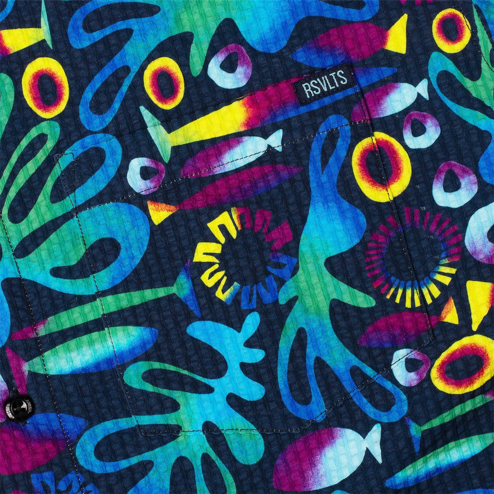 Rad Reef – Stretch Seersucker Short Sleeve Shirt - Image 4