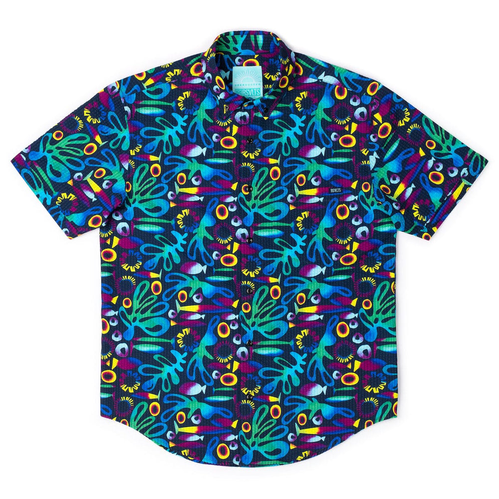 Rad Reef – Stretch Seersucker Short Sleeve Shirt - Image 5