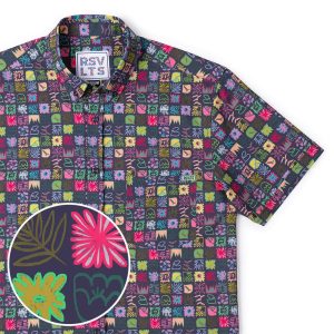 Scribble Squares – KUNUFLEX Short Sleeve Shirt