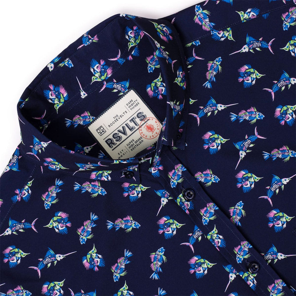 Skeletal Seas – KUNUFLEX Short Sleeve Shirt - Image 7
