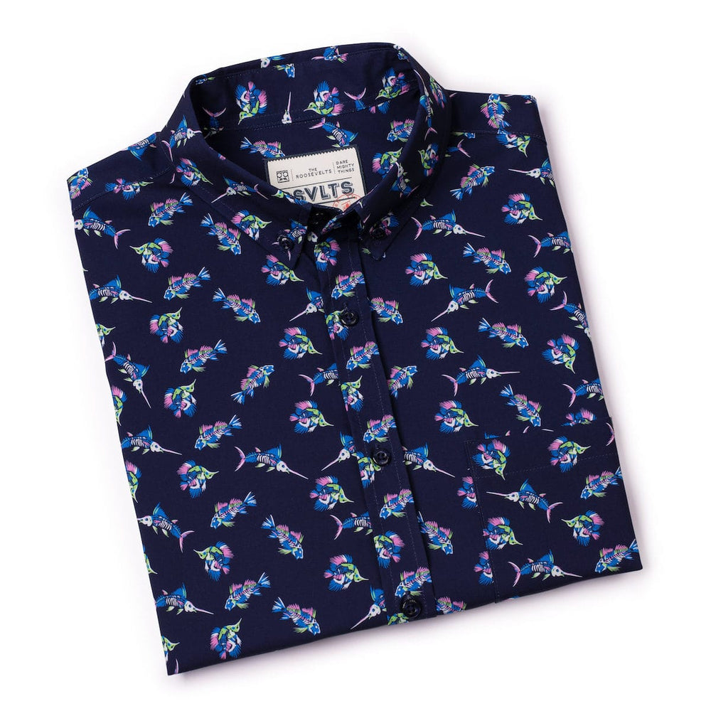 Skeletal Seas – KUNUFLEX Short Sleeve Shirt - Image 8