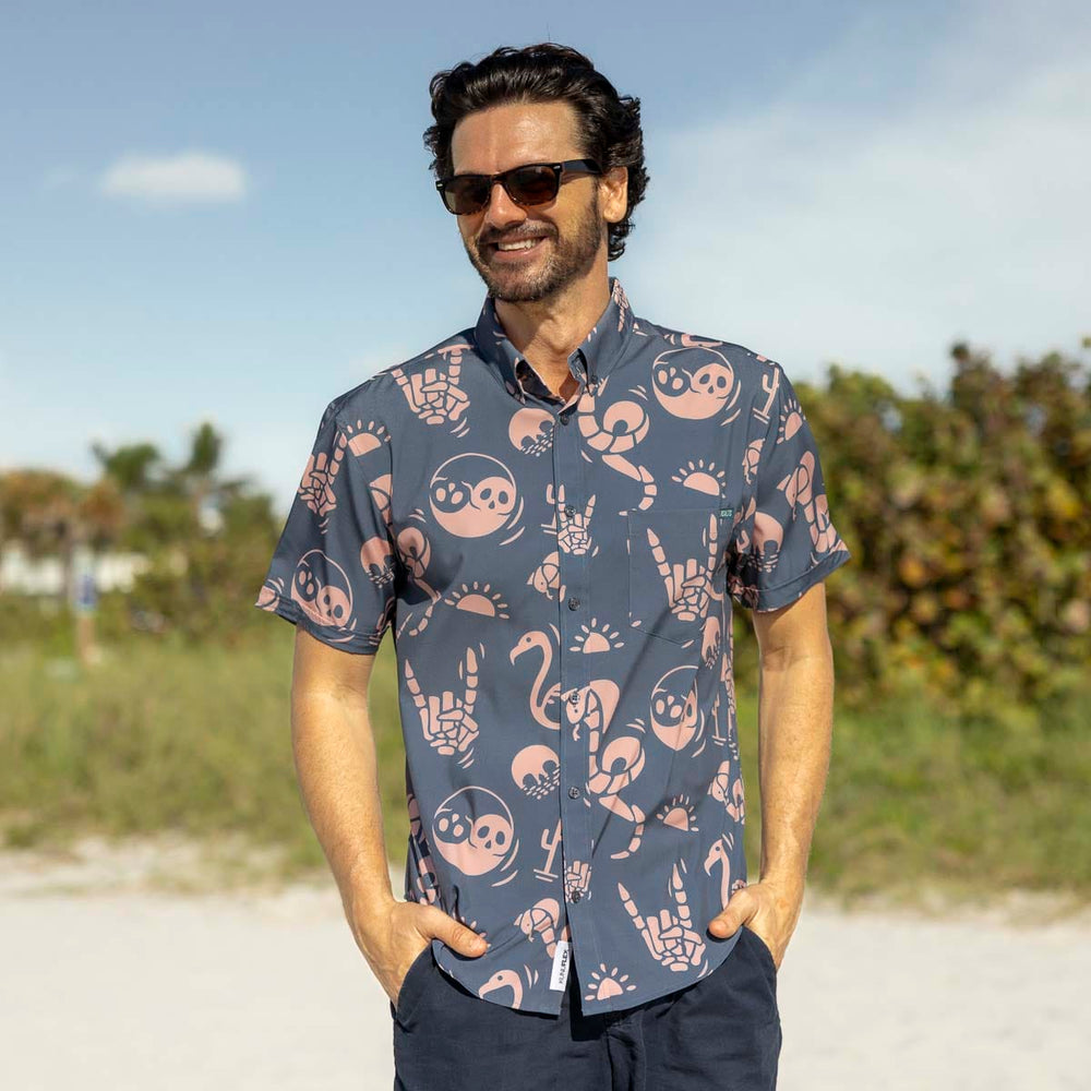 Snakes, Skulls, and Sunsets – KUNUFLEX Short Sleeve Shirt - Image 3