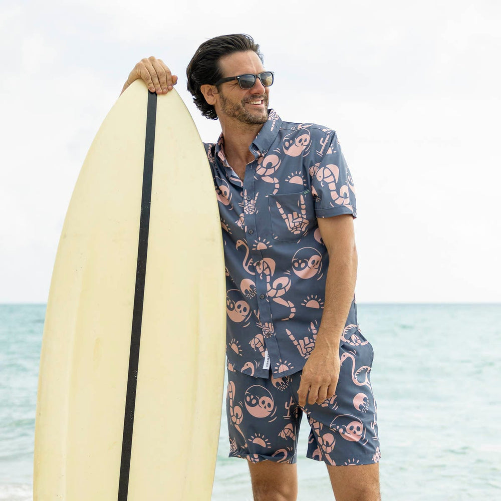 Snakes, Skulls, and Sunsets – KUNUFLEX Short Sleeve Shirt - Image 2