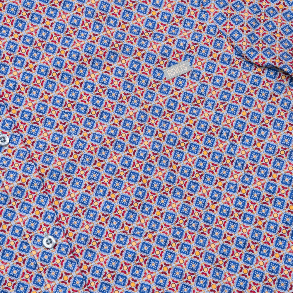 Spanish Tile – KUNUFLEX Short Sleeve Shirt - Image 4