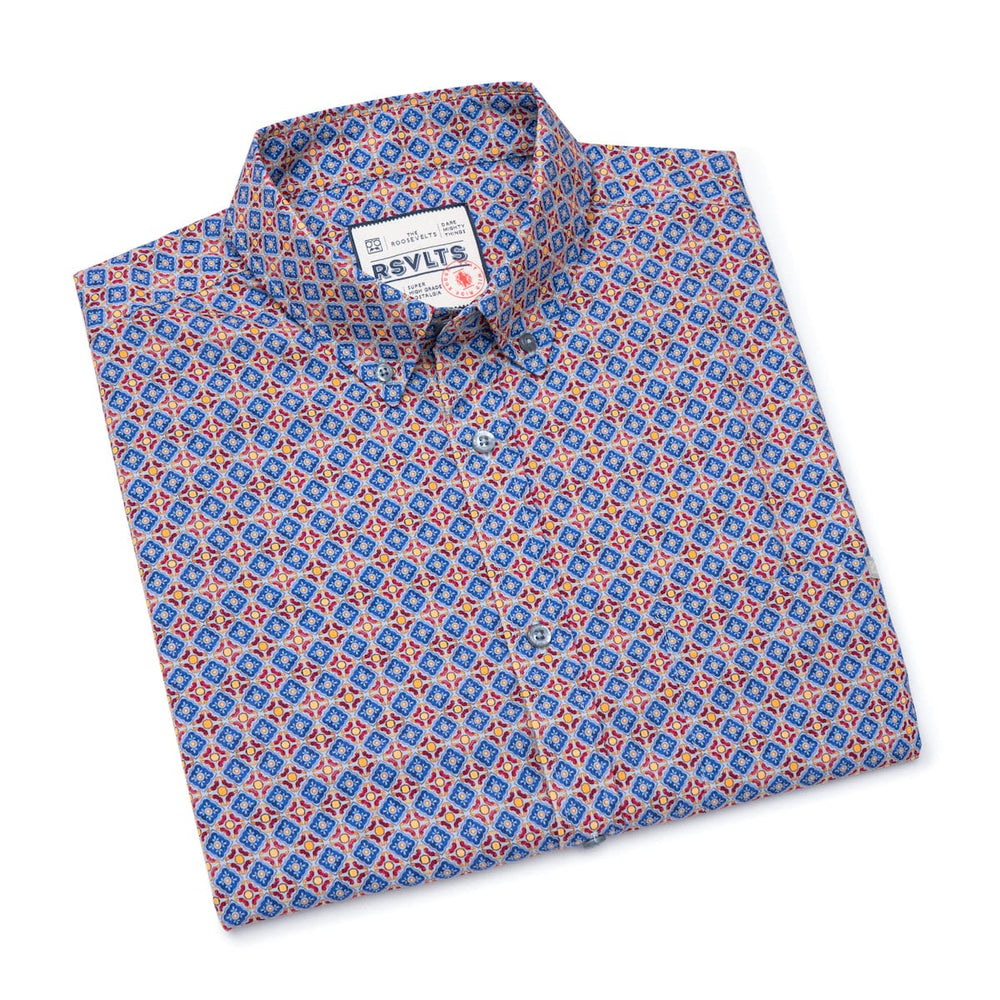 Spanish Tile – KUNUFLEX Short Sleeve Shirt - Image 8