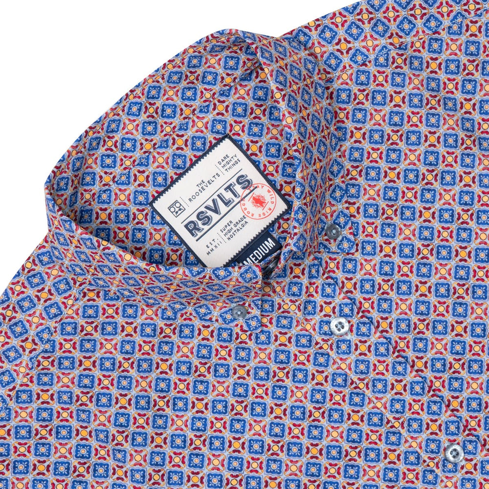 Spanish Tile – KUNUFLEX Short Sleeve Shirt - Image 7