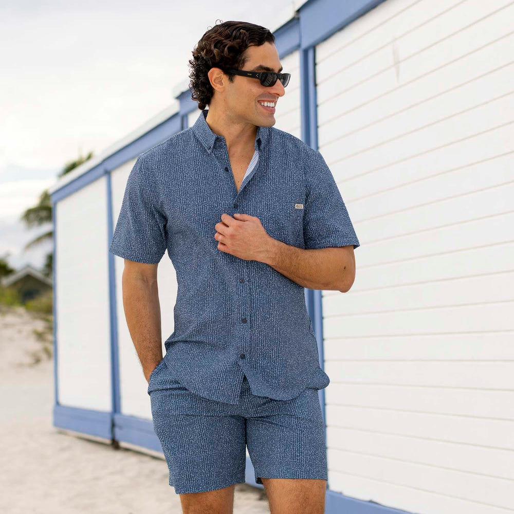 Static – Stretch Seersucker Short Sleeve Shirt - Image 5