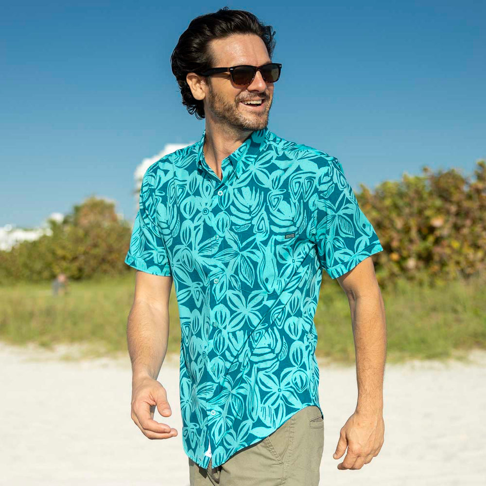 Sweet Blue Sea – KUNUFLEX Short Sleeve Shirt - Image 2