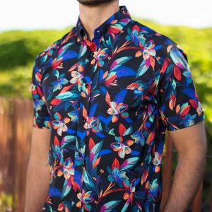 Vibrant Bloom – KUNUFLEX Short Sleeve Shirt