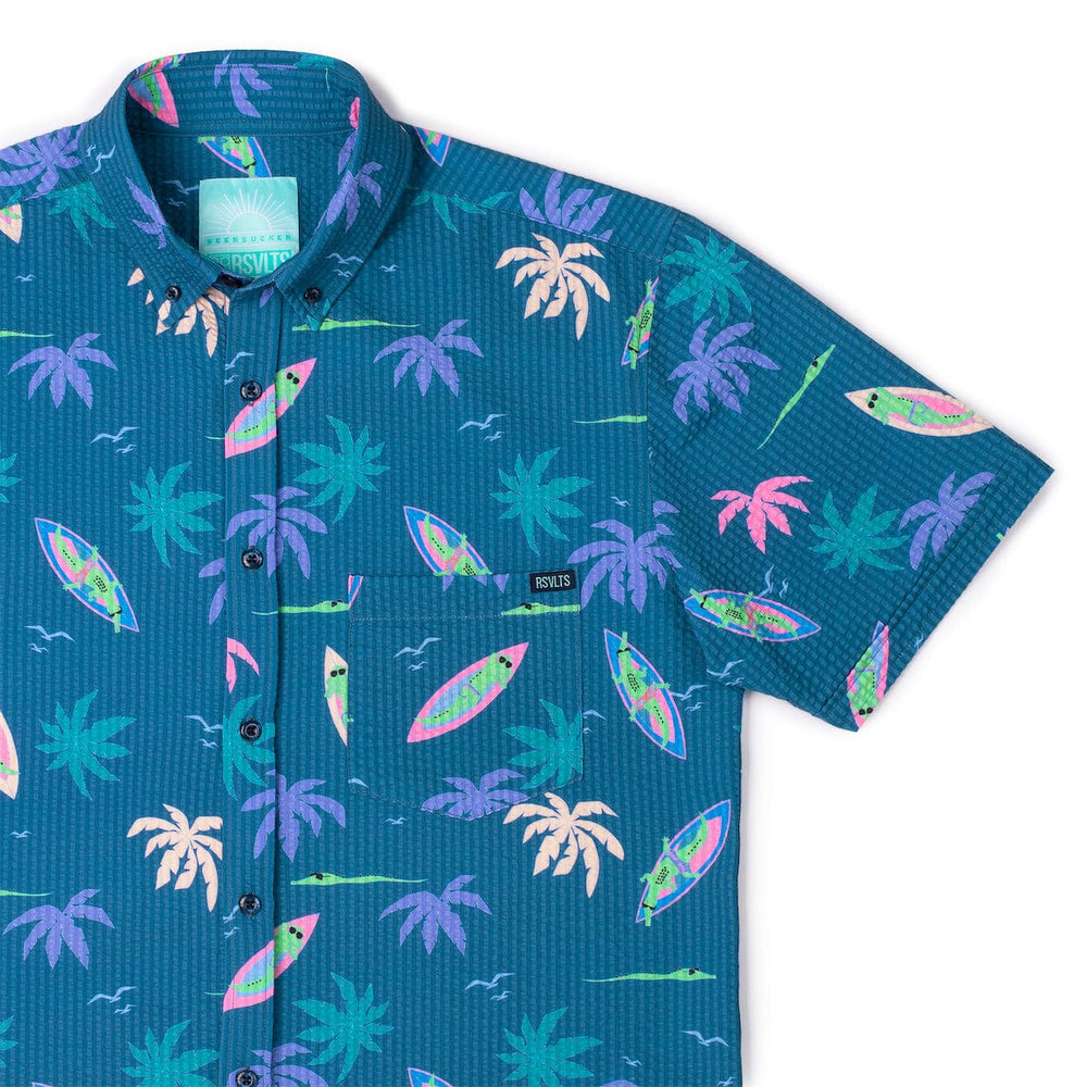 Gator Rays – Stretch Seersucker Short Sleeve Shirt - Image 2