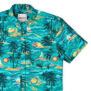 PTO (Palm Tree Oasis) – KUNUFLEX Short Sleeve Shirt