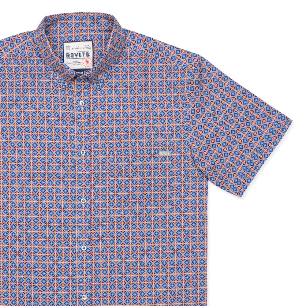 Spanish Tile – KUNUFLEX Short Sleeve Shirt - Image 2