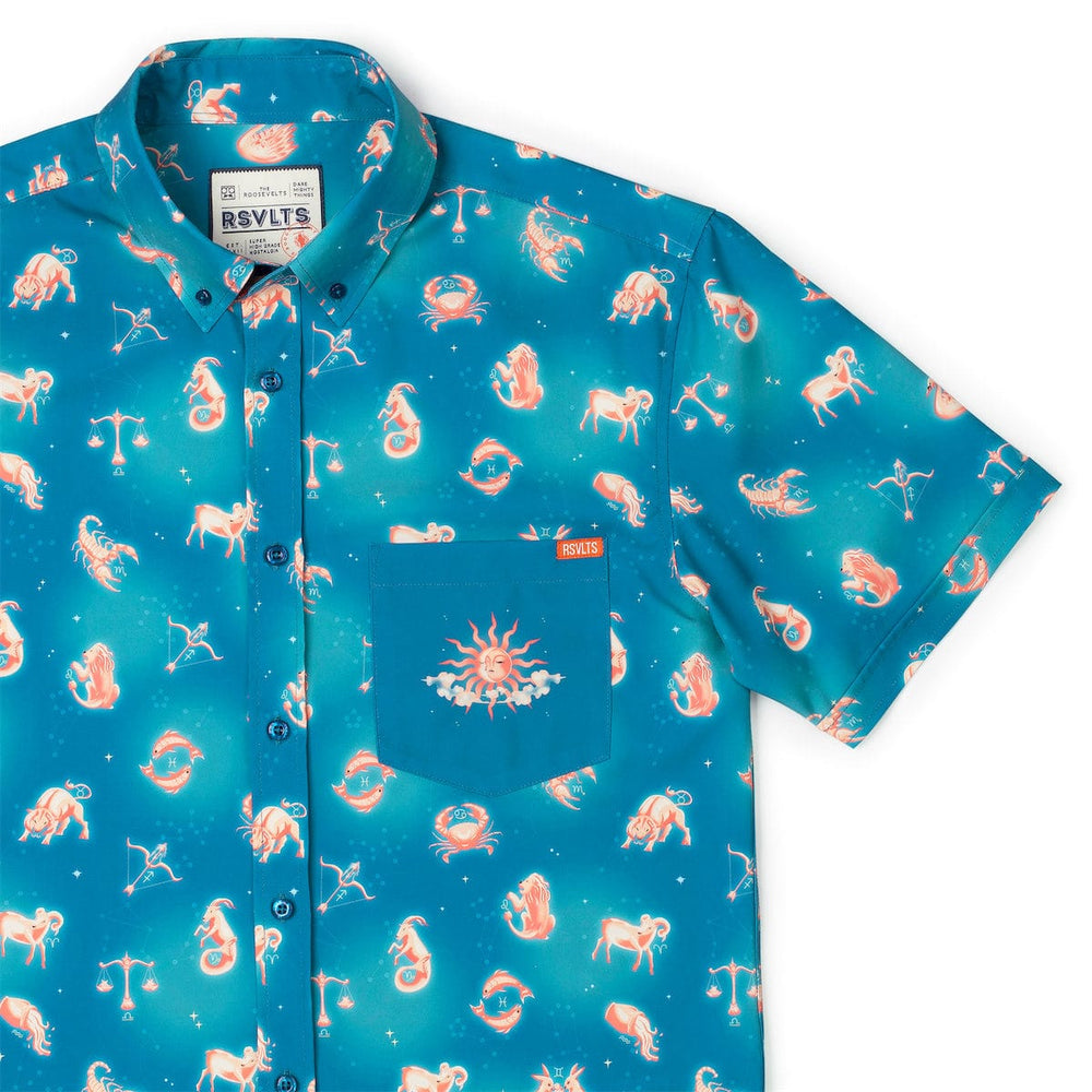 Star-Crossed Cosmos – KUNUFLEX Short Sleeve Shirt - Image 2