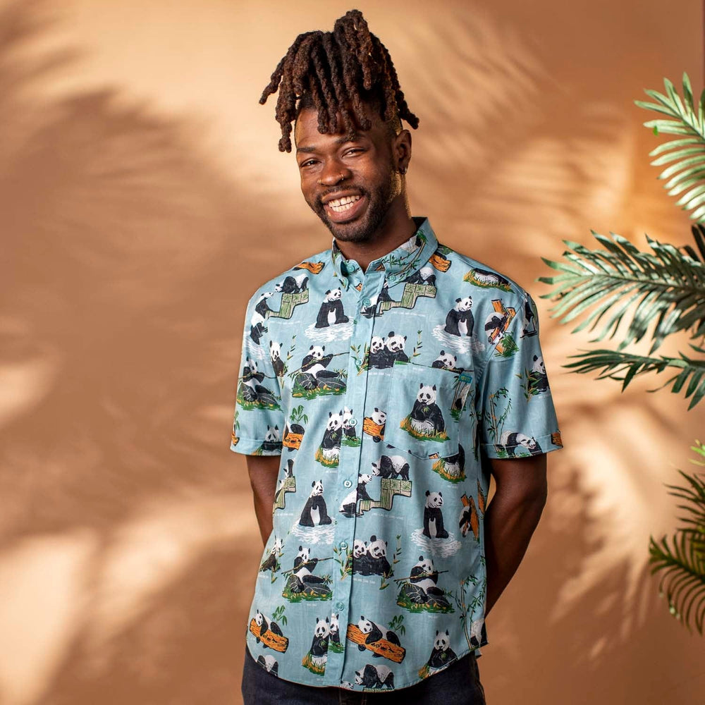 "Panda Watch" from Smithsonian’s National Zoo and Conservation Biology Institute – KUNUFLEX Short Sleeve Shirt - Image 3