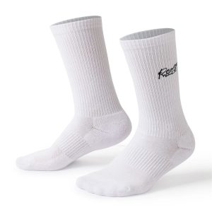 The Bolt (White) – Crew Socks