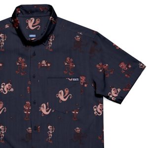 Spooky Soiree (Washed Out Red) – KUNUFLEX Short Sleeve Shirt