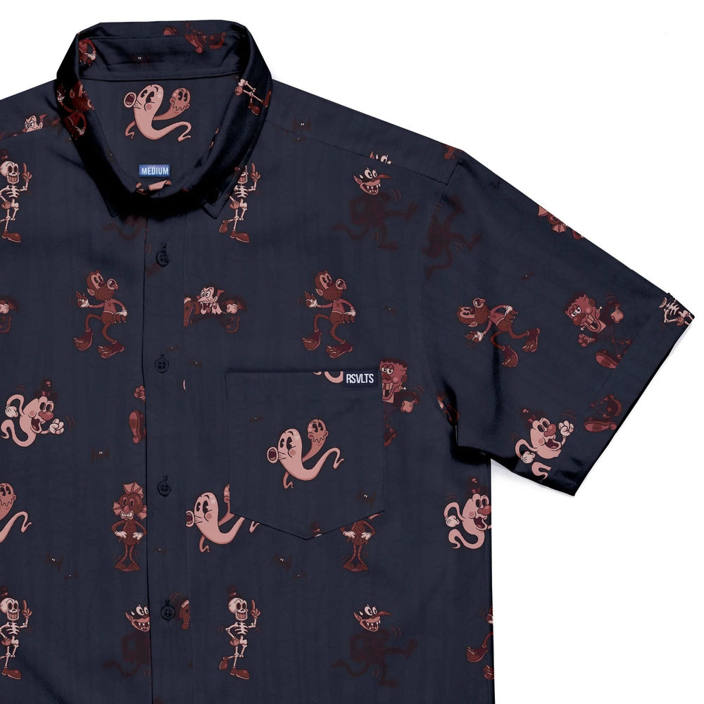 Spooky Soiree (Washed Out Red) – KUNUFLEX Short Sleeve Shirt