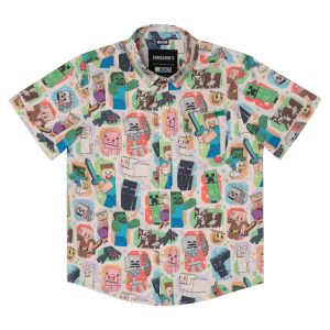 Minecraft "Mob Menagerie" – Youth KUNUFLEX Short Sleeve Shirt