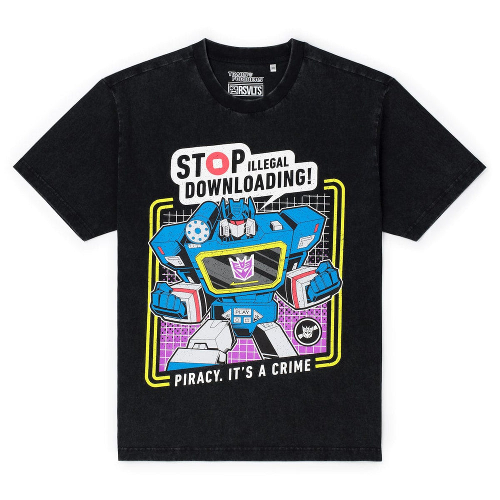 Transformers "Stop Illegal Downloading!" – Vintage Crewneck Tee