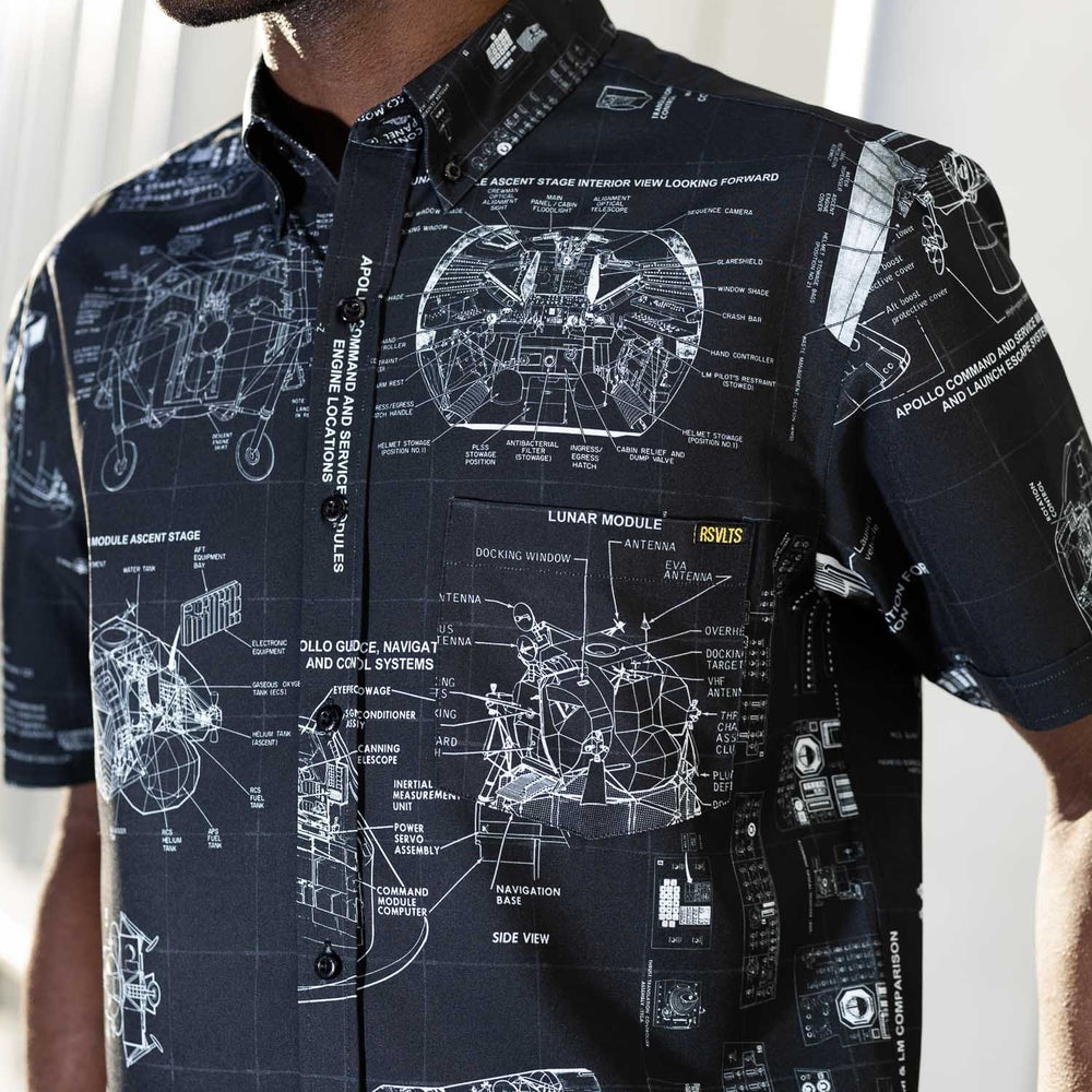 Smithsonian Air and Space "Boldly Go" – KUNUFLEX Short Sleeve Shirt - Image 6