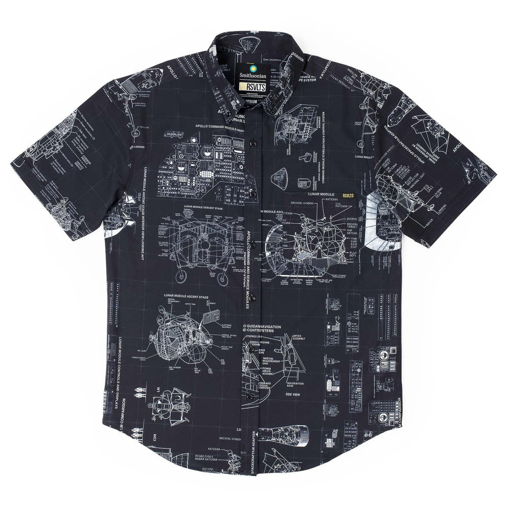 Smithsonian Air and Space "Boldly Go" – KUNUFLEX Short Sleeve Shirt - Image 3
