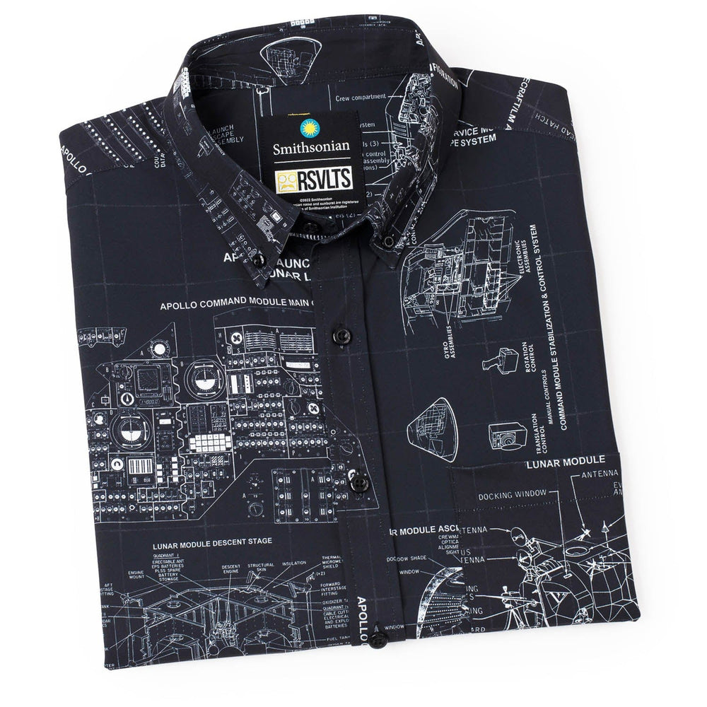 Smithsonian Air and Space "Boldly Go" – KUNUFLEX Short Sleeve Shirt - Image 9