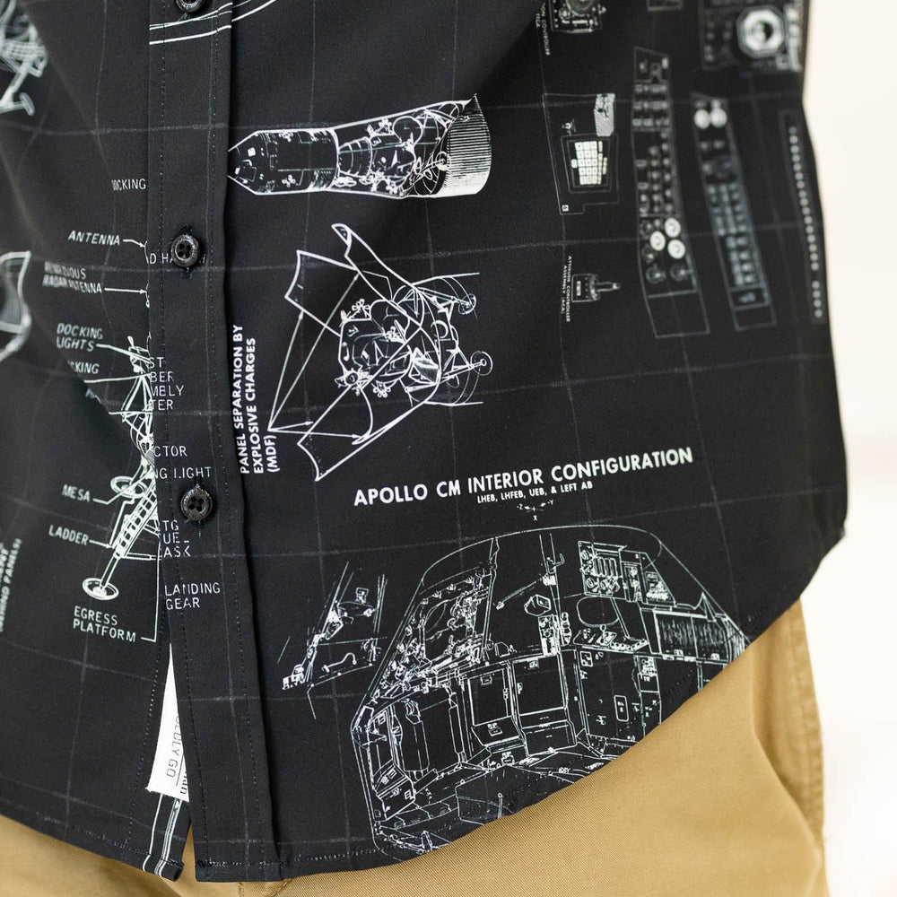 Smithsonian Air and Space "Boldly Go" – KUNUFLEX Short Sleeve Shirt - Image 4