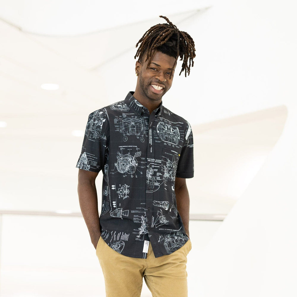Smithsonian Air and Space "Boldly Go" – KUNUFLEX Short Sleeve Shirt - Image 8