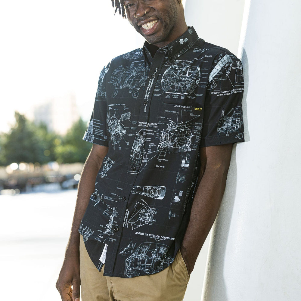 Smithsonian Air and Space "Boldly Go" – KUNUFLEX Short Sleeve Shirt - Image 2
