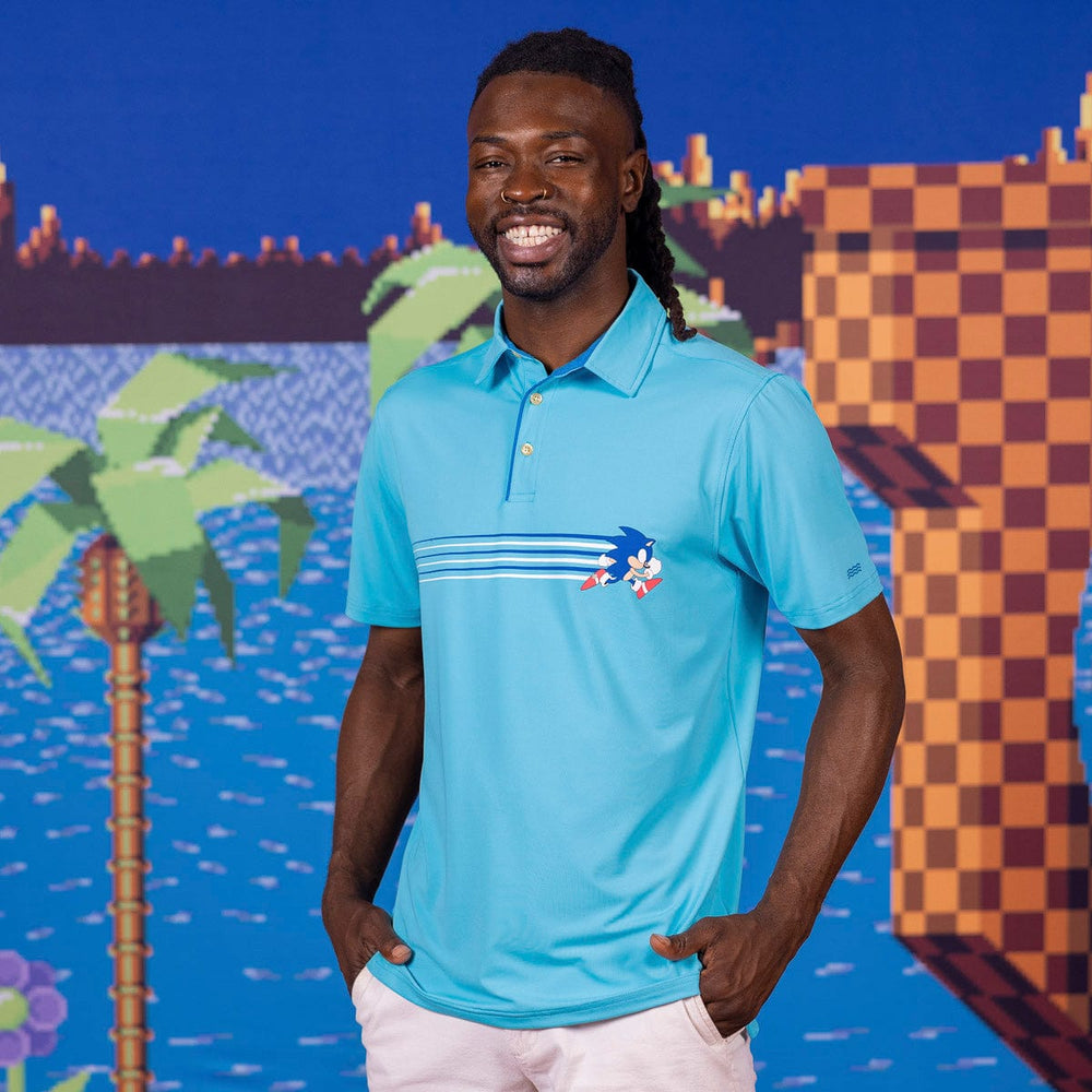 Sonic the Hedgehog "Blue Streak" – All-Day Polo - Image 2