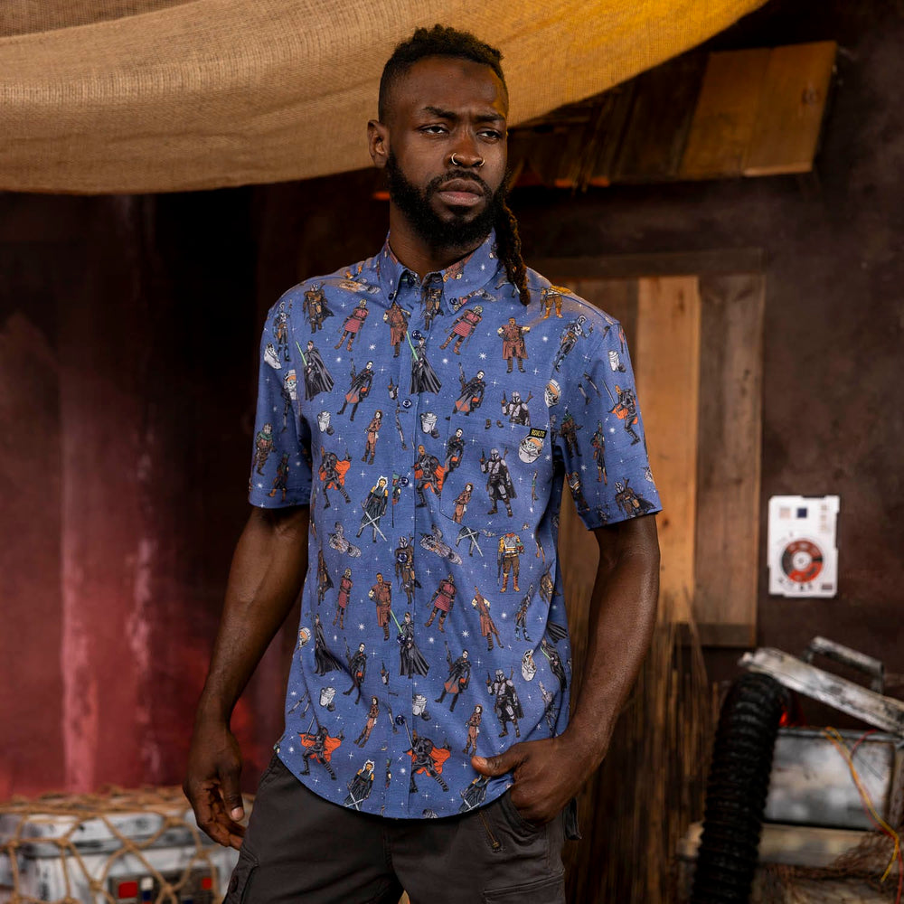 Star Wars™ "Retro Mando" – KUNUFLEX Short Sleeve Shirt - Image 2