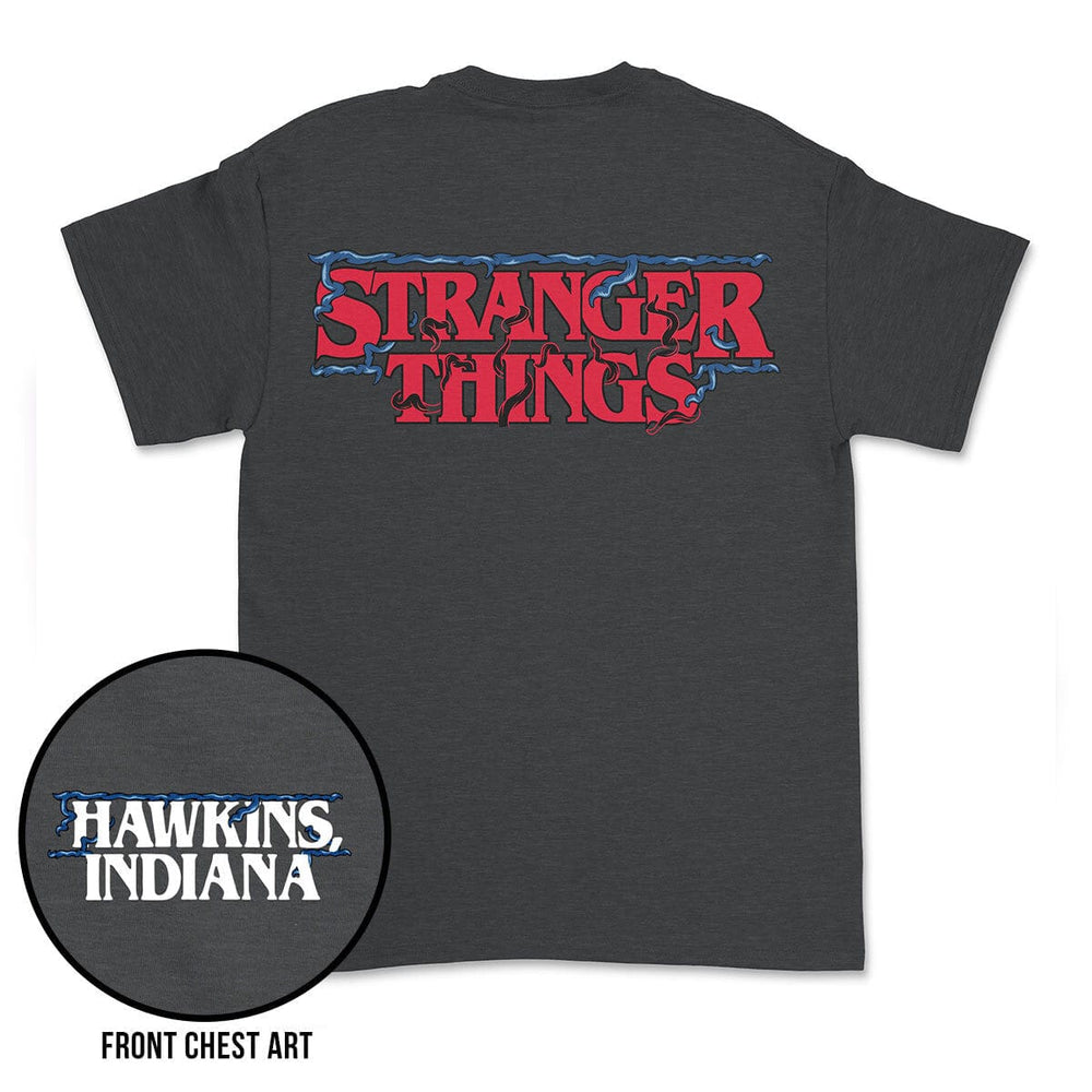 Stranger Things "Hawkins, Indiana" – Crewneck Tee