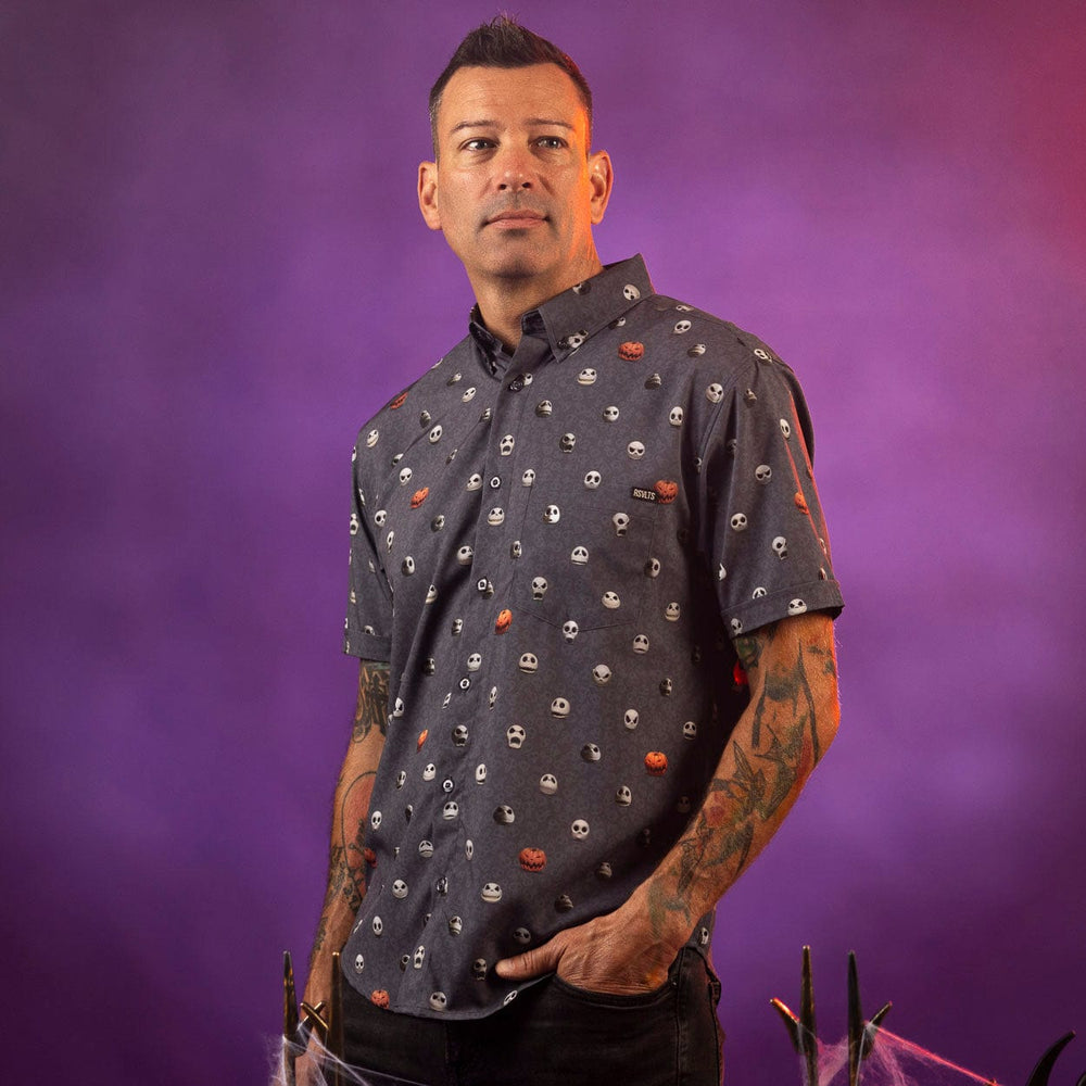 Disney Tim Burton's The Nightmare Before Christmas "Lil Jacks" – KUNUFLEX Short Sleeve Shirt - Image 2